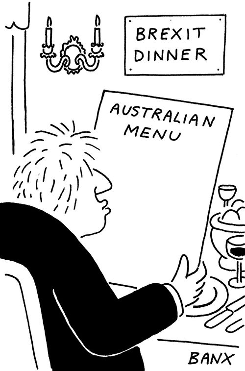Brexit Dinner Menu