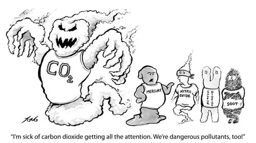 "I'm sick of carbon dioxide getting all the attention. We're dangerous pollutants too!"