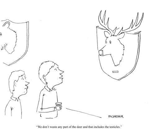 "We don't waste any part of the deer and that includes the testicles."