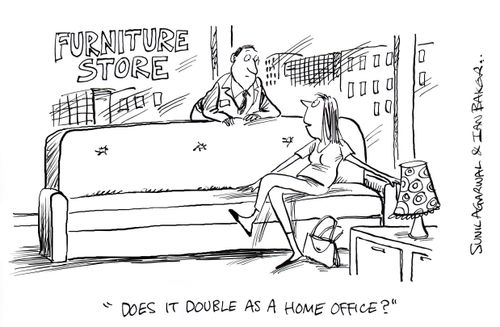 "Does it double as a home office?"