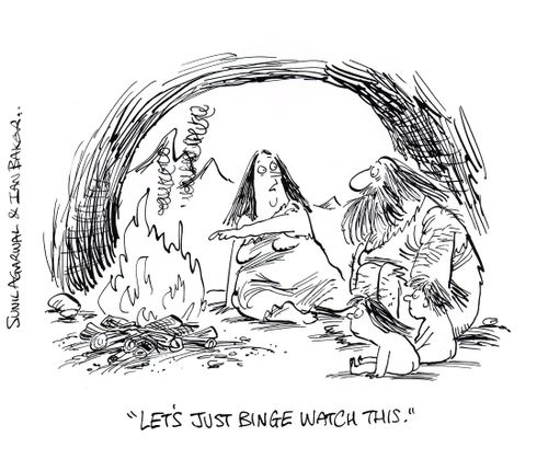 "Let's just binge watch this."