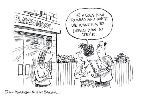 "He knows how to read and write. We want him to learn how to speak."