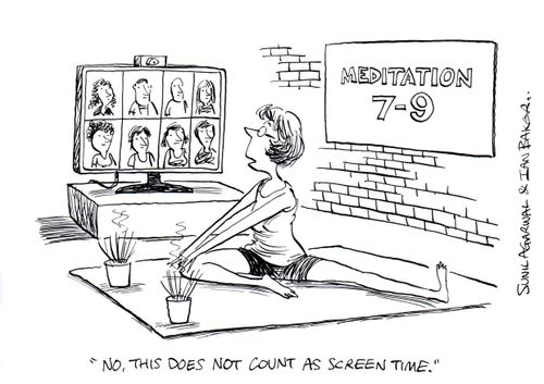 "No, this does not count as screen time."