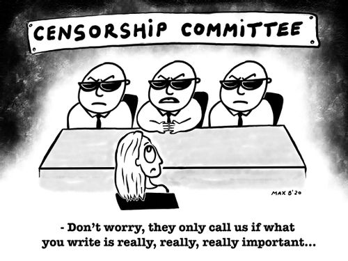 Female writer faces the Censorship Committee...