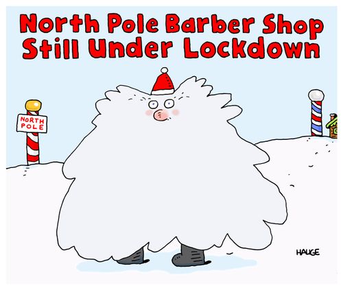 North Pole Barber Shop Still Under Lockdown