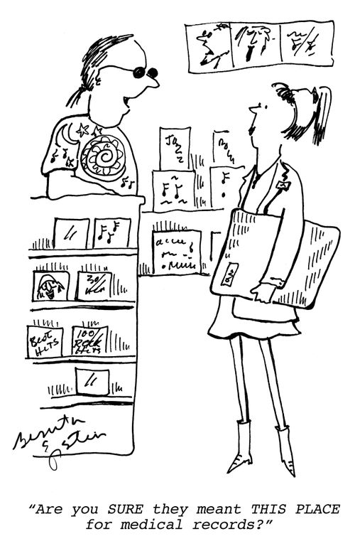"Are you SURE they meant THIS PLACE for medical records?"