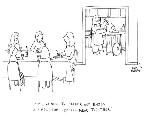 "It's so nice to gather and enjoy a simple home-cooked meal together."