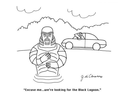 "Excuse me... We're looking for the Black Lagoon."
