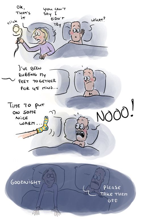 Please take them off