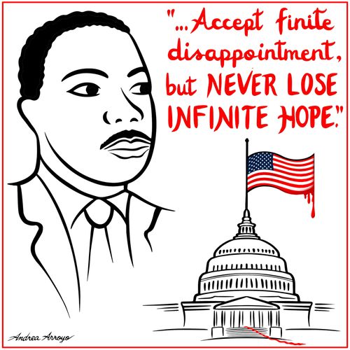 "...Accept finite disappointment, but NEVER LOSE INFINITE HOPE."