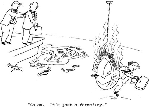 "Go on. It's just a formality."