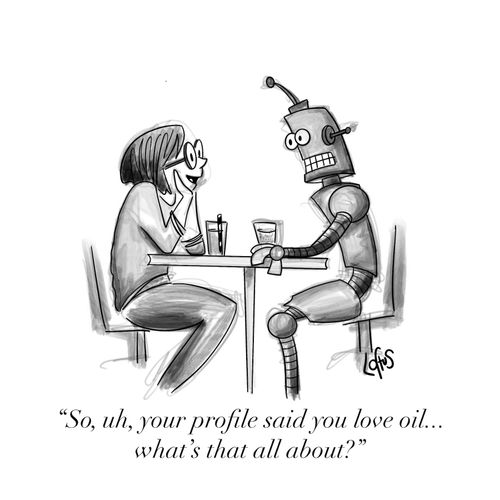"So, uh, your profile said you oil... what's that all about?"