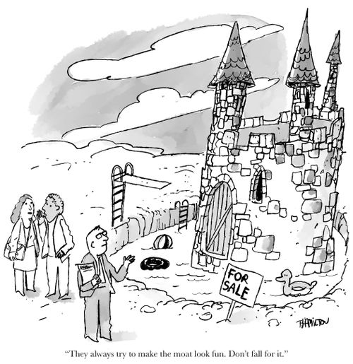 "They always try to make the moat look fun. Don't fall for it."