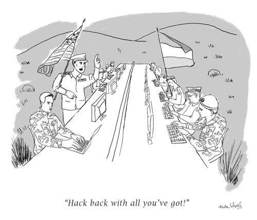 "Hack back with all you've got!"
