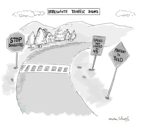 Irresolute Traffic Signs