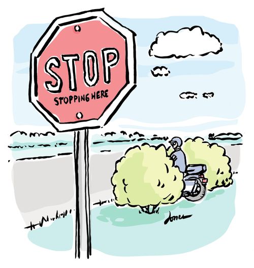 Stop stopping here