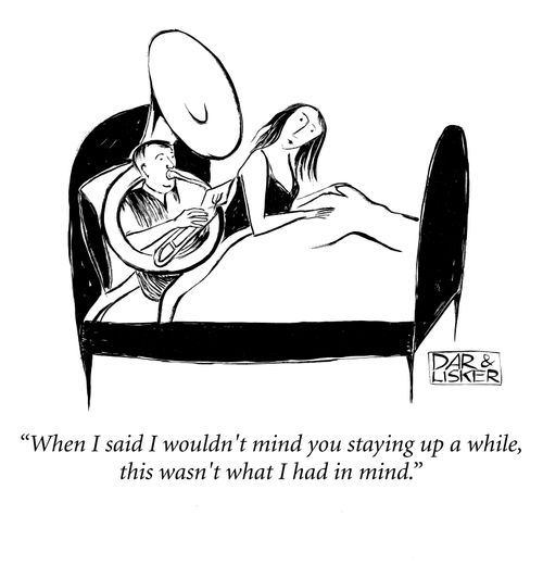"When I said I wouldn't mind you staying up a while, this wasn't what I had in mind."