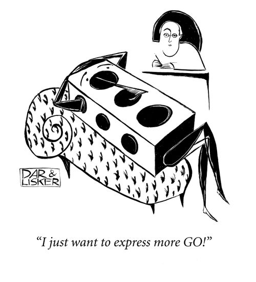 "I just want to express more GO!"