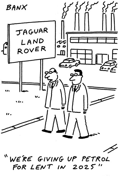 "We're giving up petrol for lent in 2025."
