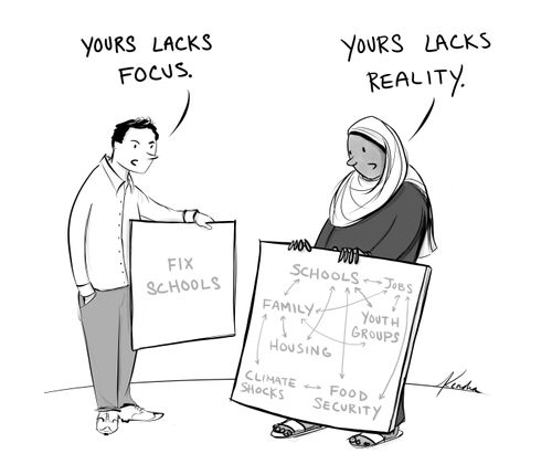 "Yours lacks focus."