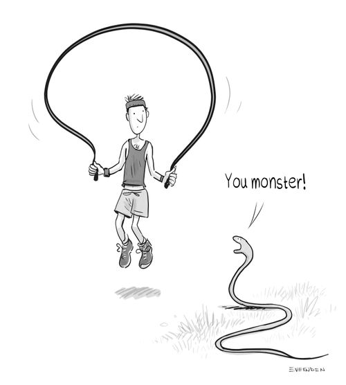"You monster!"