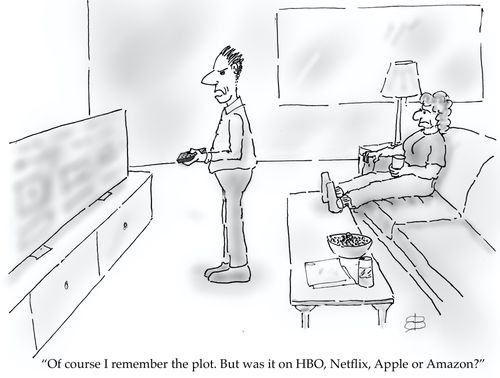 "Of course I remember the plot. But was it on HBO, Netflix, Apple or Amazon?"