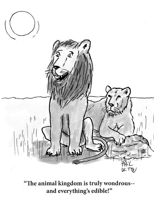 "The animal kingdom is truly wondrous -- and everything's edible!"
