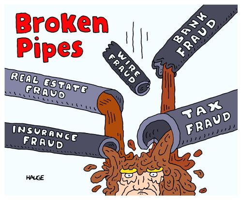 Broken pipes.