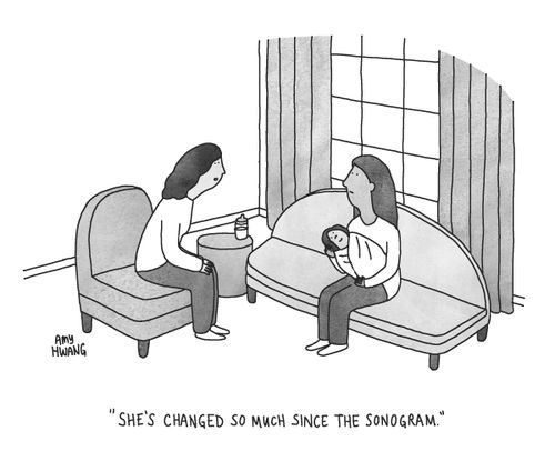 "She's changed so much since the sonogram."