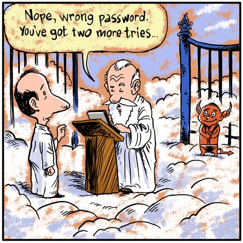 "Nope, wrong password. You've got two more tries..."