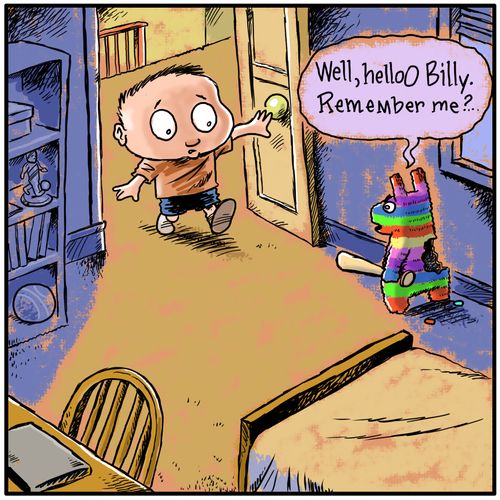 "Well, helloO Billy. Remember me?.."