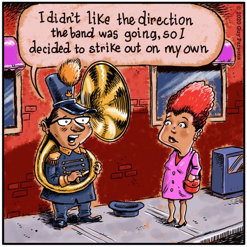 "I didn't like the direction the band was going, so I decided to strike out on my own."