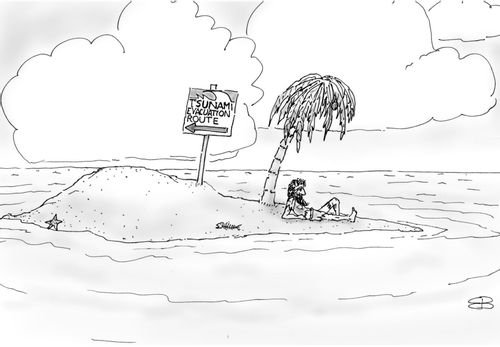 Tsunami Evacuation Route.