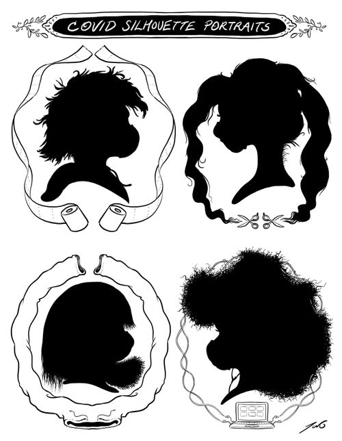 COVID Silhouette Portraits.