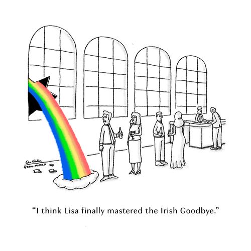 "I think Lisa finally mastered the Irish Goodnye."