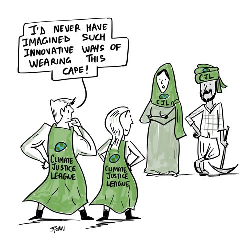 "I'd never have imagined such innovative ways of wearing this cape!"