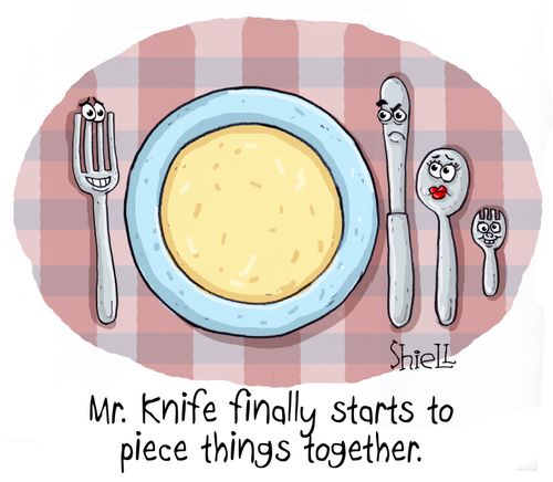 Mr. knife finally starts to piece things together."