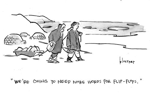 "We're going to need more words for flip-flops."
