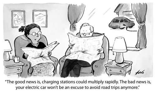 "The good news is, charging stations could multiply rapidly. The bad news is, your electric car won't be an excuse to avoid road trips anymore."