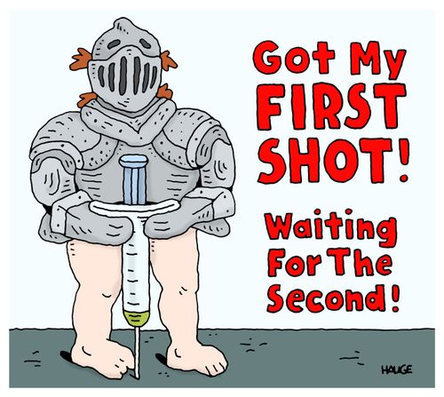 Got my first shot! Waiting for the second!