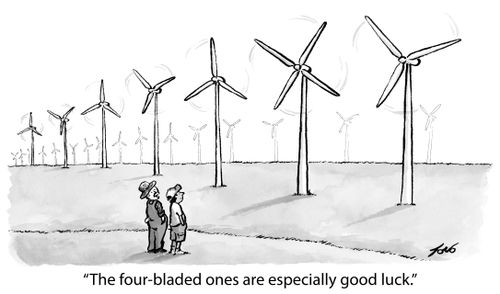 "The four-bladed ones are especially good luck."