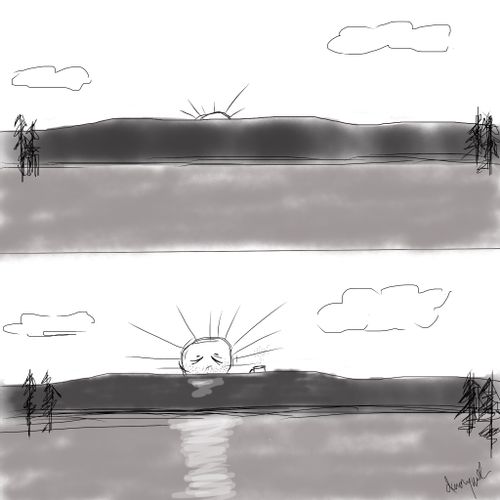 Early morning sun