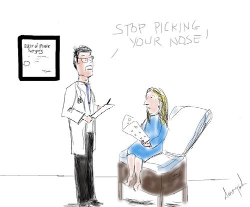 Stop picking you nose!