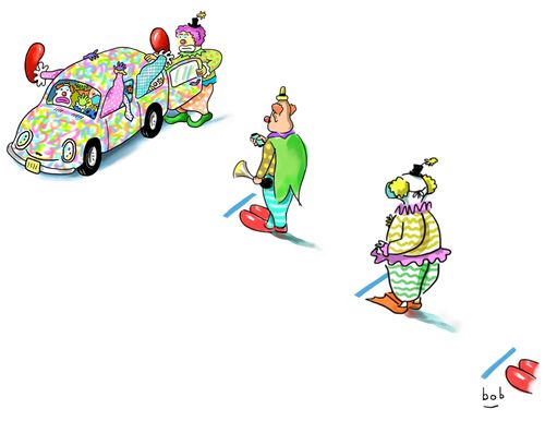 Socially Distancing Clowns