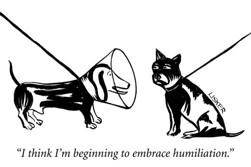 "I think I'm beginning to embrace humiliation."