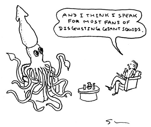 "And I think I speak for most fans of disgusting giant squids."