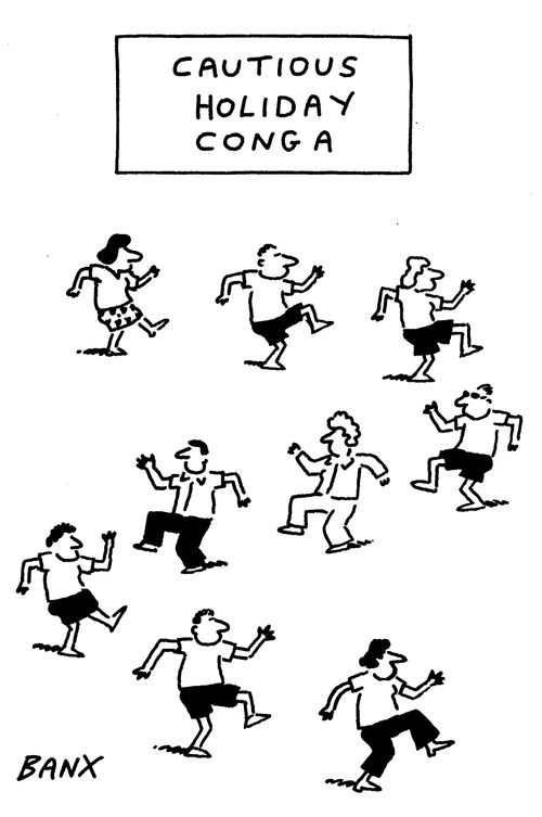 Cautious Holiday Conga