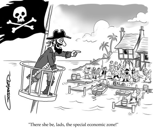 "There she be, lads, the special economic zone!"