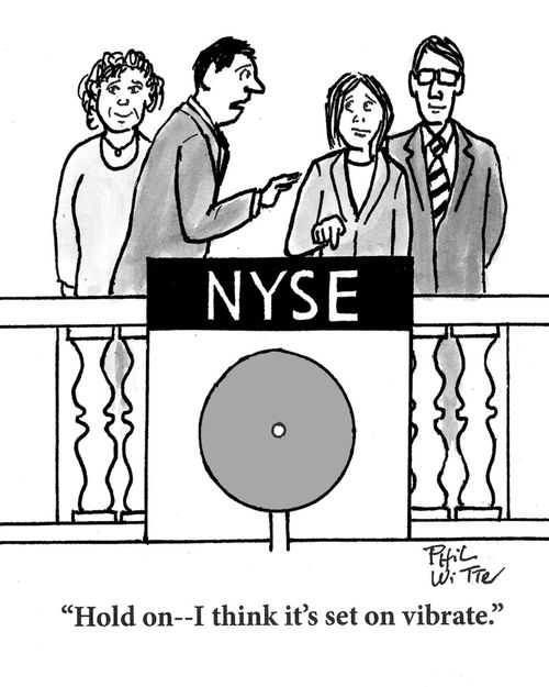 "Hold on -- I think it's set on vibrate."