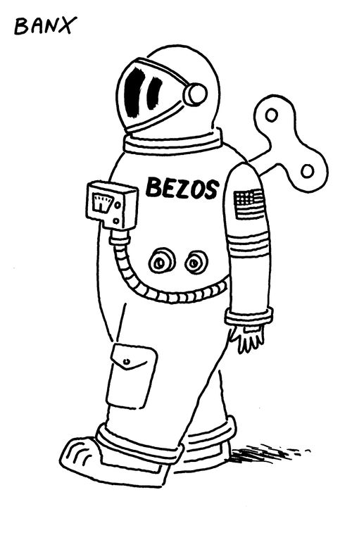 Bezos in space